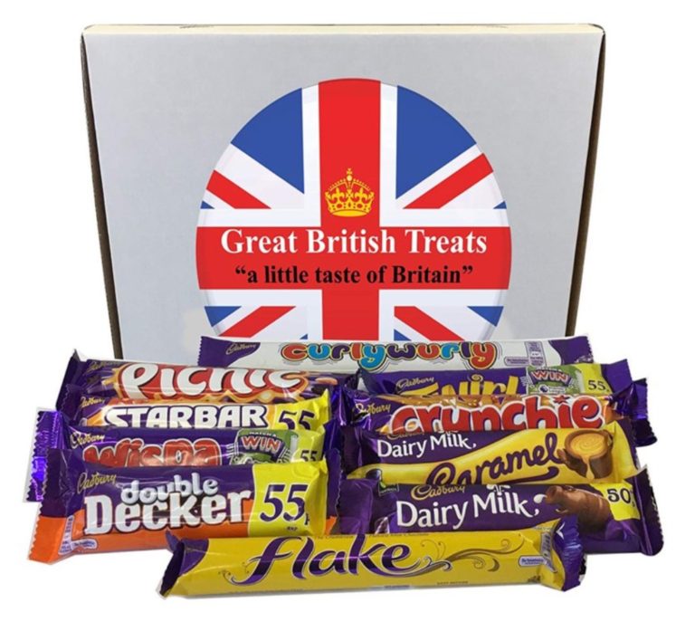 Cadbury Box of 10 Full Size British Chocolate Bars Chocolate Covered