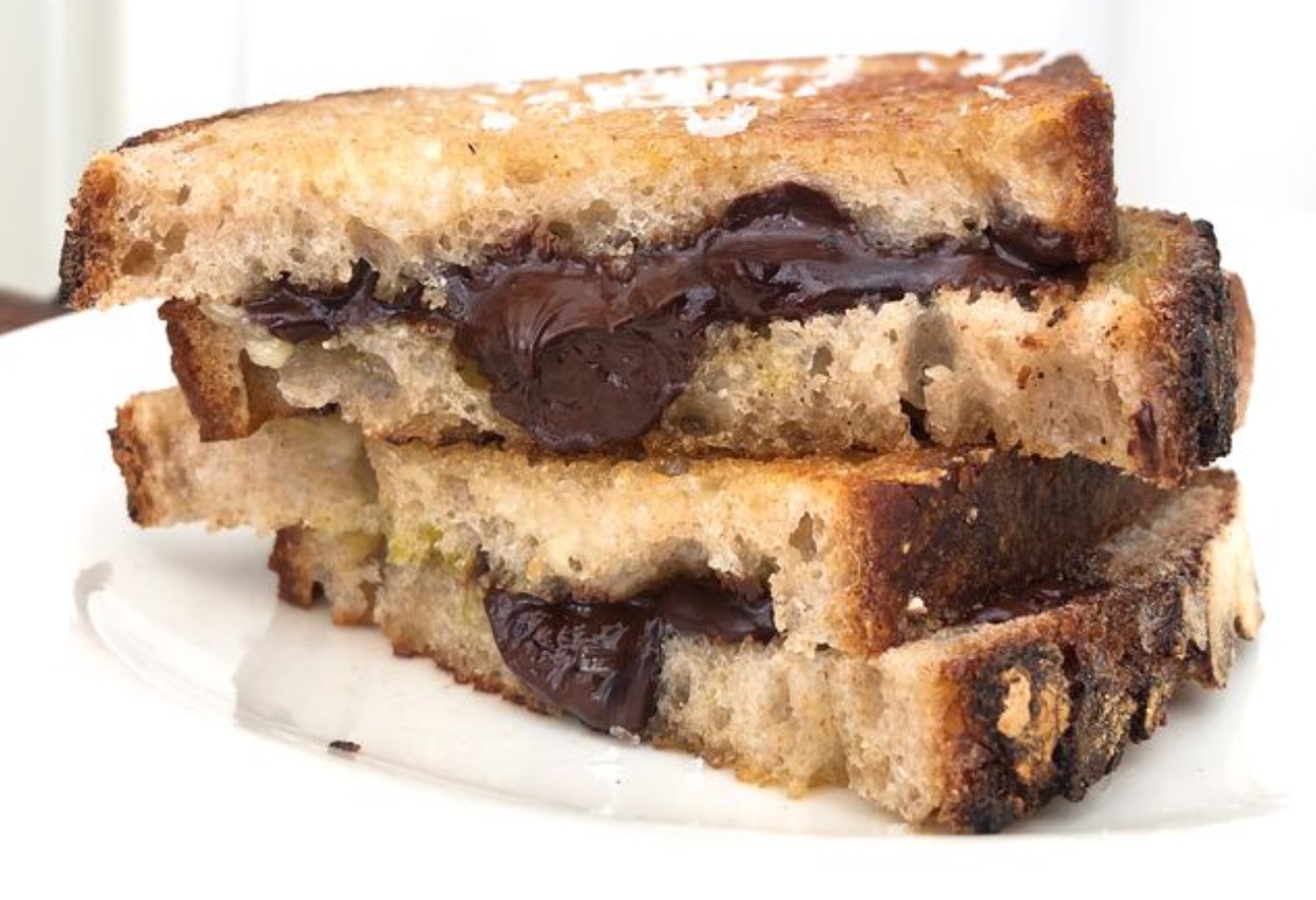grilled chocolate sandwich