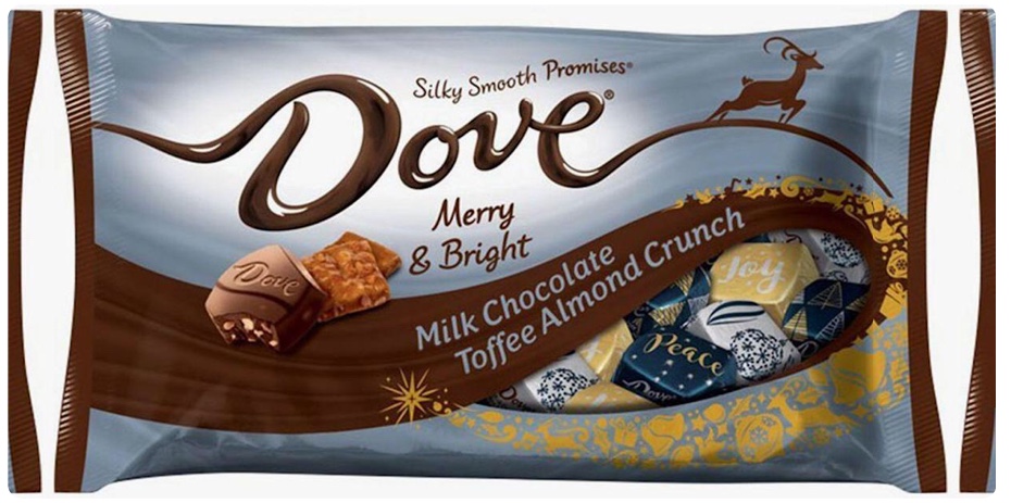 Dove holiday chocolate