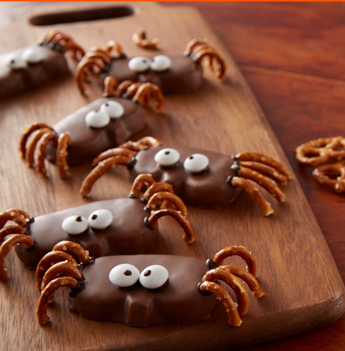 Halloween chocolate spiders
