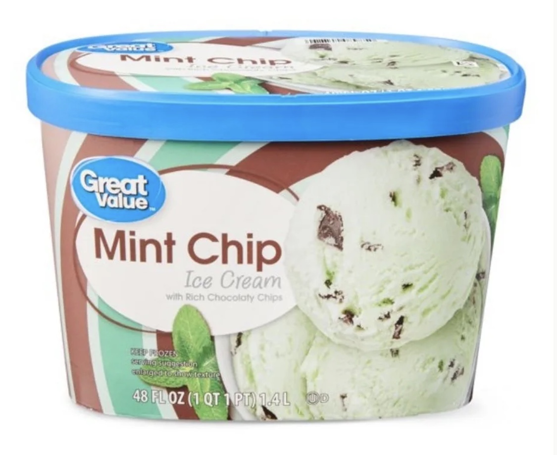Mint chip ice cream