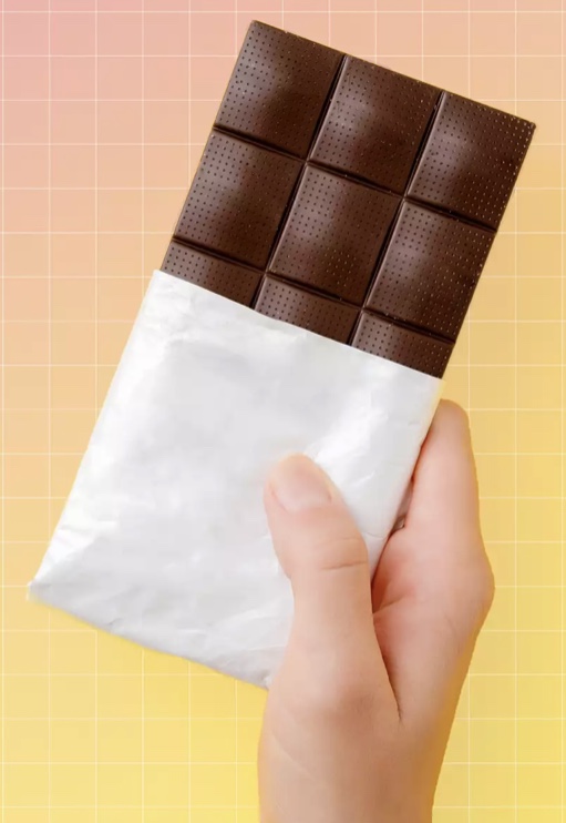 white coating on chocolate