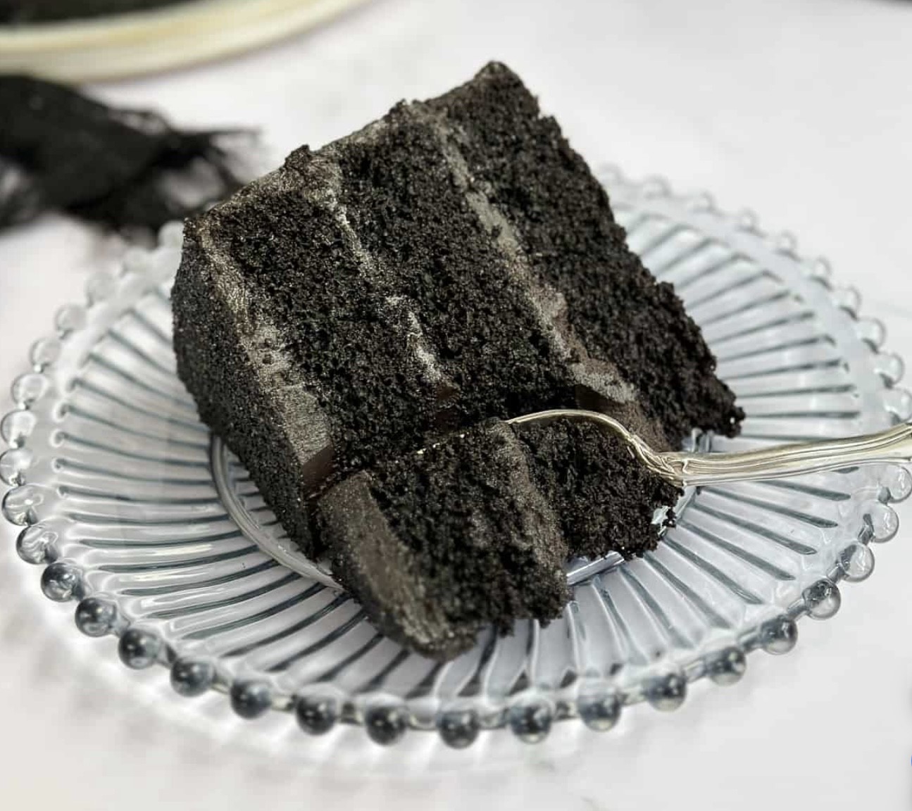 black chocolate cake