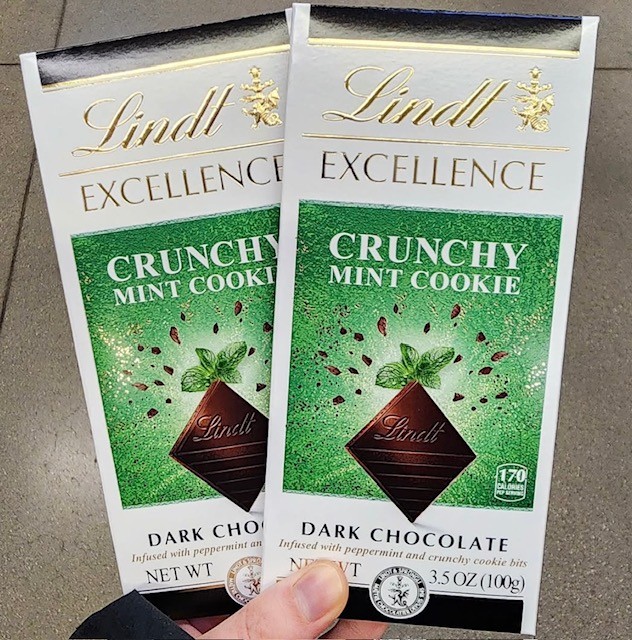 Lindt chocolate mint bar