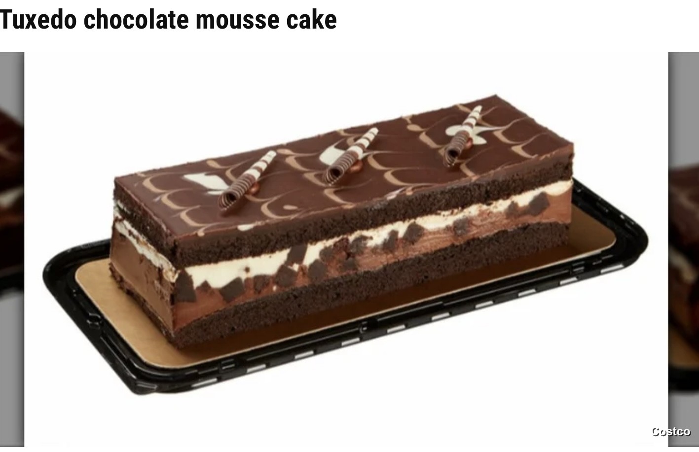 Costco chocolate mousse cake